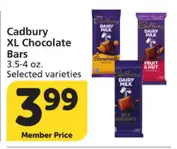 Vons Cadbury XL Chocolate Bars offer