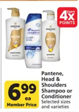 Vons Pantene, Head & Shoulders Shampoo or Conditioner offer