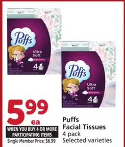 Vons Puffs Facial Tissues offer