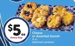 Vons Cheese or Assorted Danish offer