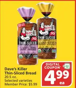 Vons Dave's Killer Thin-Sliced Bread offer