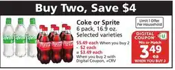 Vons Coke or Sprite offer