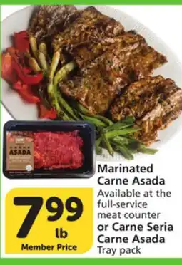 Vons Marinated Carne Asada or Carne Seria Carne Asada offer