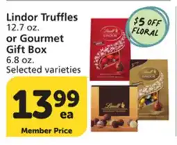 Vons Lindor Truffles 12.7 oz. or Gourmet Gift Box 6.8 oz offer