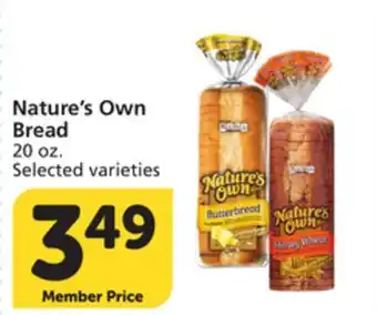 Vons Nature's Own Bread offer