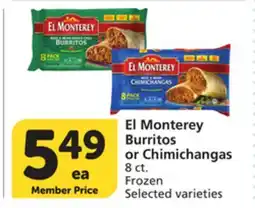 Vons El Monterey Burritos or Chimichangas offer