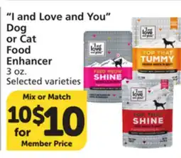 Vons I and Love and You Dog or Cat Food Enhancer offer