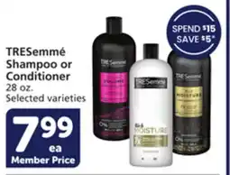 Vons TRESemmé Shampoo or Conditioner offer