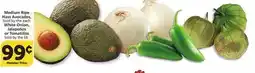 Albertsons Medium Ripe Hass Avocados, Sold by the each White Onion, Jalapeños or Tomatillos Sold by the Lb offer