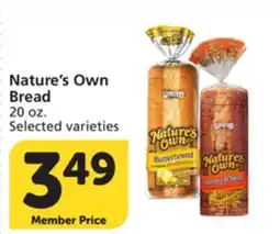 Albertsons Nature's Own Bread offer