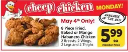 Albertsons 8 Piece Fried, Baked or Mango Habanero Chicken offer