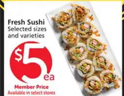 Albertsons Fresh Sushi offer