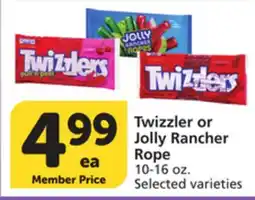 Albertsons Twizzler or Jolly Rancher Rope offer