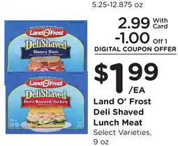 Ralphs Land O'Frost Deli Shaved Lunch Meat offer