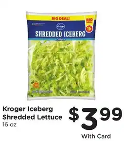Ralphs Kroger Iceberg Shredded Lettuce offer