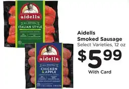 Ralphs Aidells Smoked Sausage offer