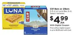Ralphs Clif Bars or ZBars offer