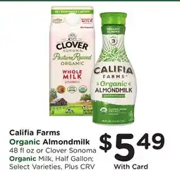 Ralphs Califia Farms Organic Almondmilk offer