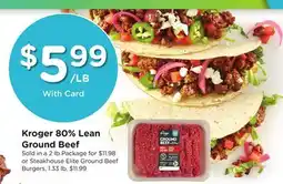 Ralphs Kroger 80% Lean Ground Beef offer