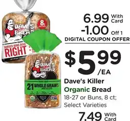 Ralphs Dave's Killer Organic Bread offer