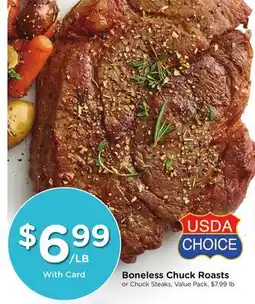 Ralphs Boneless Chuck Roasts offer