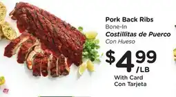 Ralphs Pork Back Ribs offer