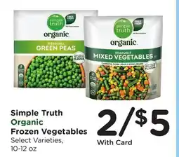 Ralphs Simple Truth Organic Frozen Vegetables offer