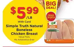 Ralphs Simple Truth Natural Boneless Chicken Breast offer
