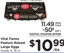 Ralphs Vital Farms Pasture Raised Large Eggs offer