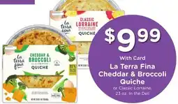 Ralphs La Terra Fina Cheddar & Broccoli Quiche offer