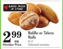 Pavilions Bolillo or Telera Rolls offer
