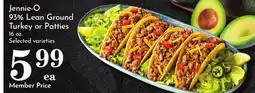 Pavilions Jennie-O 93% Lean Ground Turkey or Patties offer