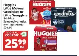Pavilions Huggies Little Movers, Goodnites or Little Snugglers offer