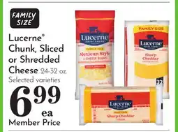 Pavilions Lucerne Chunk, Sliced or Shredded Cheese offer