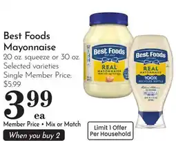 Pavilions Best Foods Mayonnaise offer