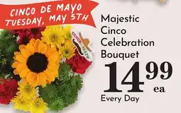 Pavilions Majestic Cinco Celebration Bouquet offer