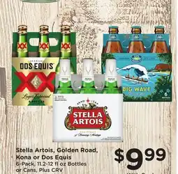 Ralphs Stella Artois, Golden Road, Kona or Dos Equis offer