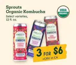 Sprouts Farmers Market Sprouts Organic Kombucha offer