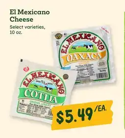 Sprouts Farmers Market El Mexicano Cheese offer