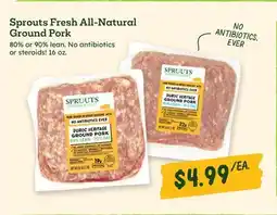 Sprouts Farmers Market Sprouts Fresh All-Natural Ground Pork offer