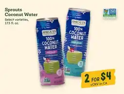 Sprouts Farmers Market Sprouts Coconut Water offer