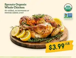Sprouts Farmers Market Sprouts Organic Whole Chicken offer