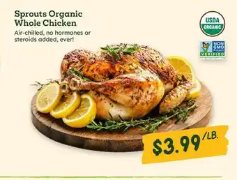 Sprouts Farmers Market Sprouts Organic Whole Chicken offer