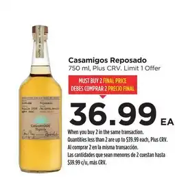 Food 4 Less Casamigos Reposado offer