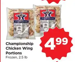 Food 4 Less Championship Chicken Wing Portions offer