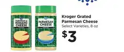 Food 4 Less Kroger Grated Parmesan Cheese offer