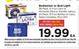 Food 4 Less Budweiser or Bud Light offer