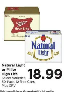 Food 4 Less Natural Light or Miller High Life offer