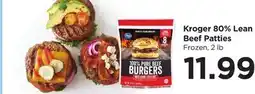 Food 4 Less Kroger 80% Lean Beef Patties offer