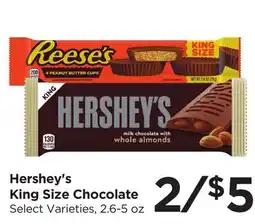 Food 4 Less Hershey's King Size Chocolate offer